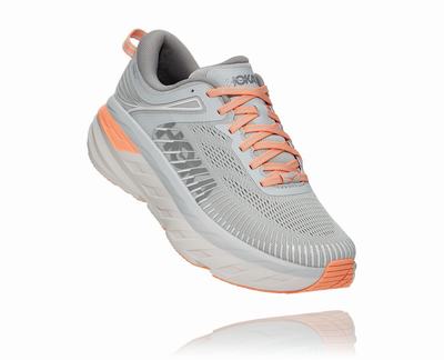 Hoka One One Bondi 7 Női Ortopéd Cipő - Szürke [H6073-695]